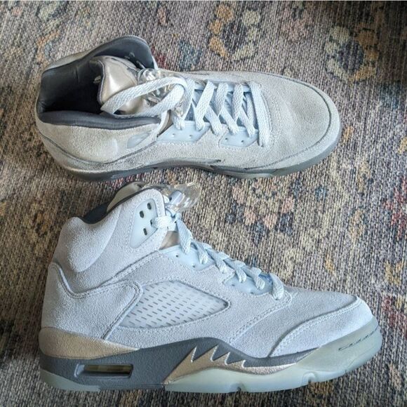New JORDAN | air jordan 5 retro low bluebird sneaker - Picture 1 of 11